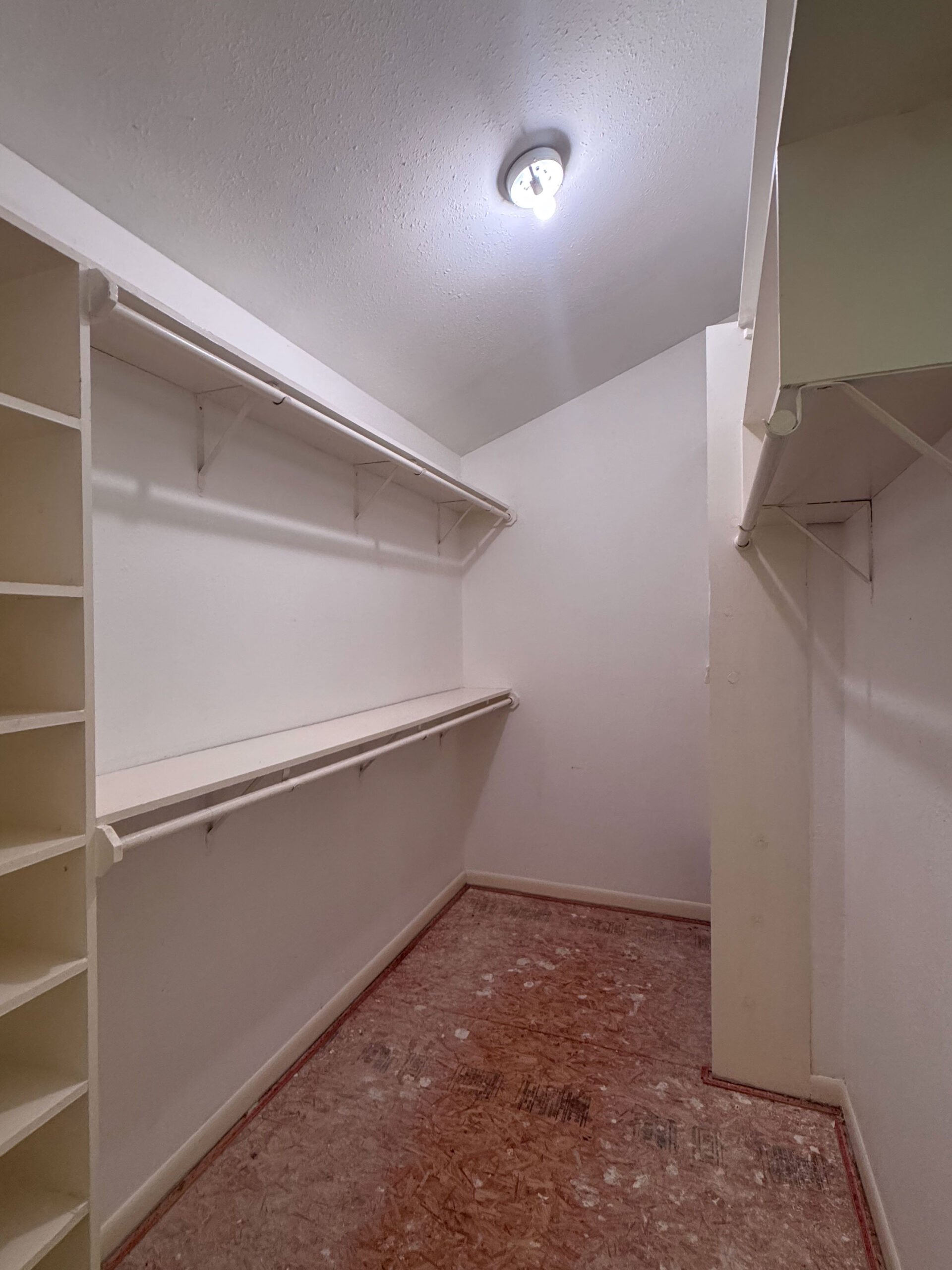 The closet before