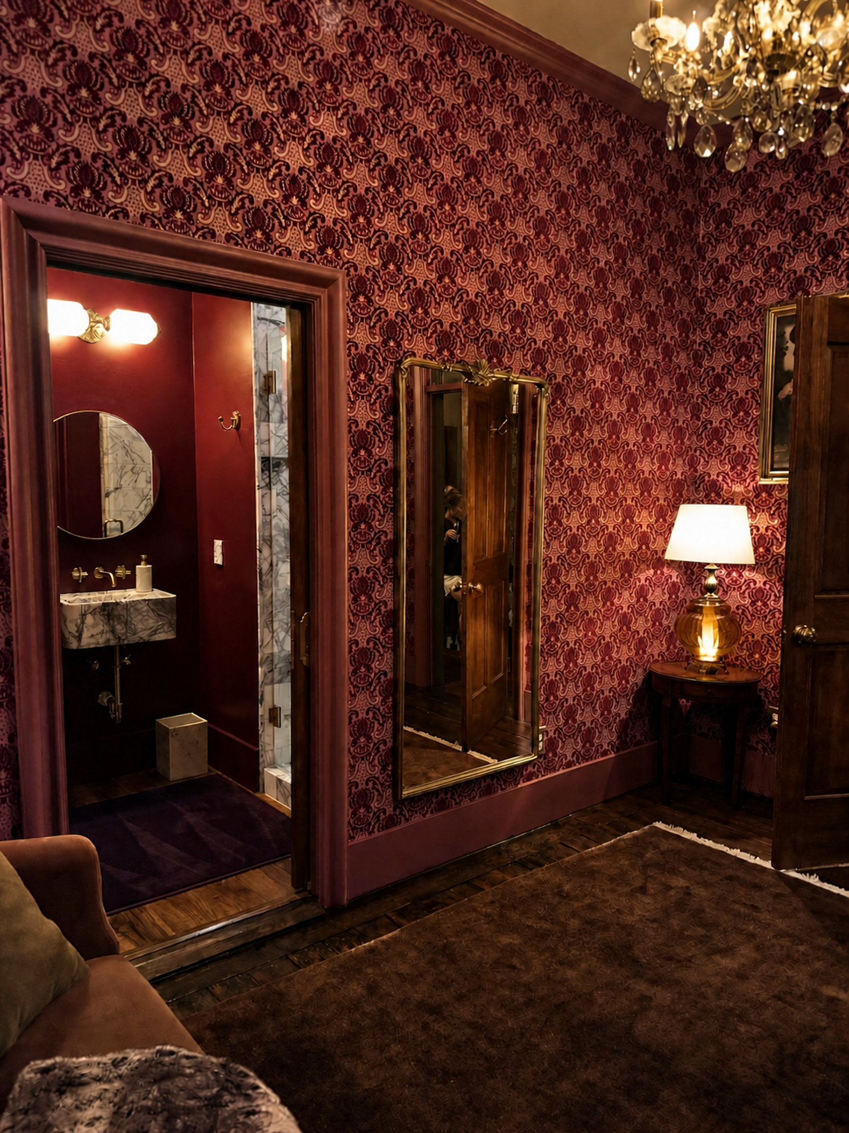 The dressing room, upright