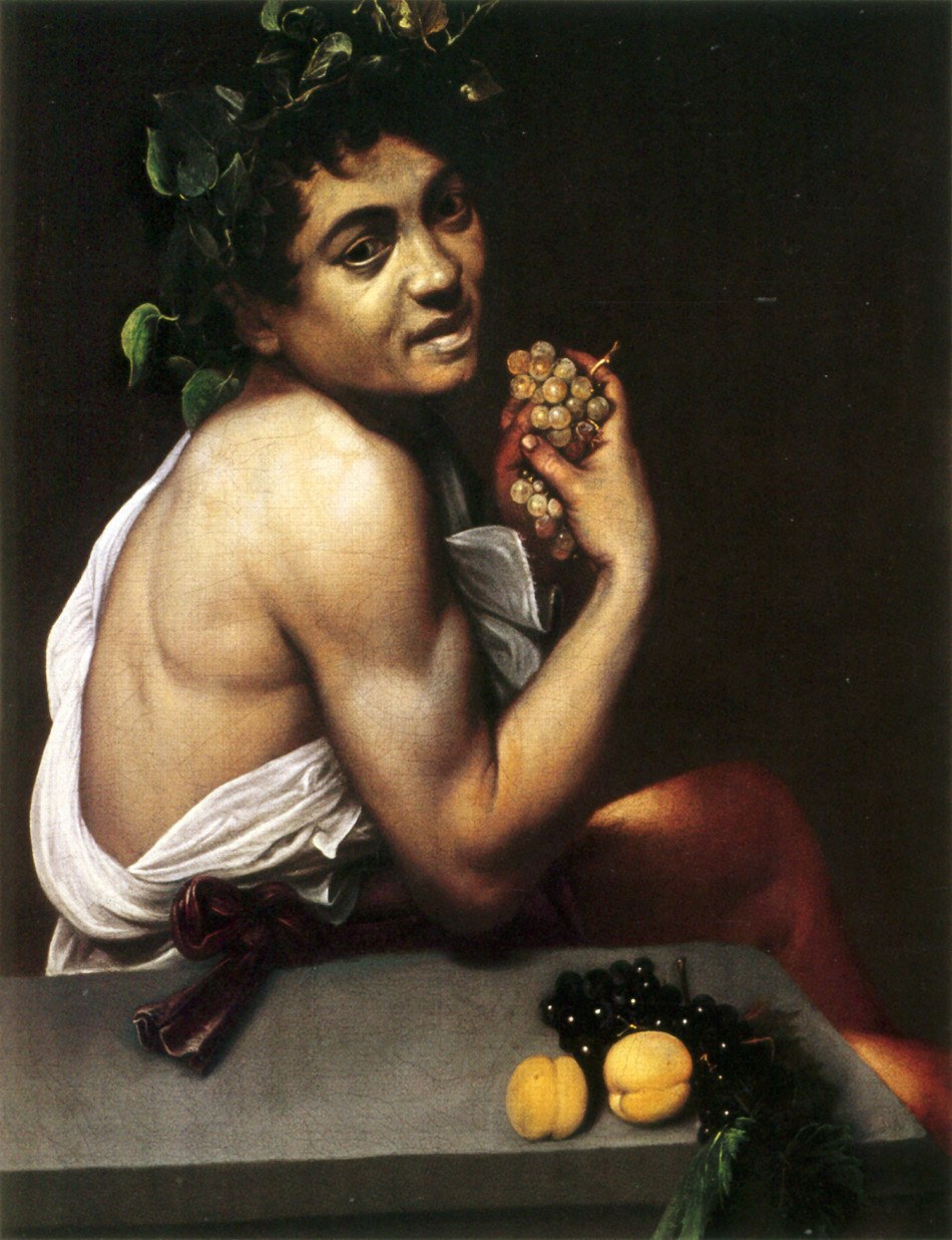 Caravaggio, Young Sick Bacchus, circa 1593, Galleria Borghese, Rome.